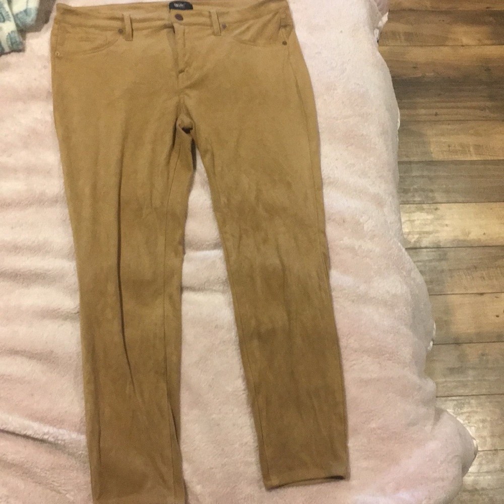 Suede Pants
